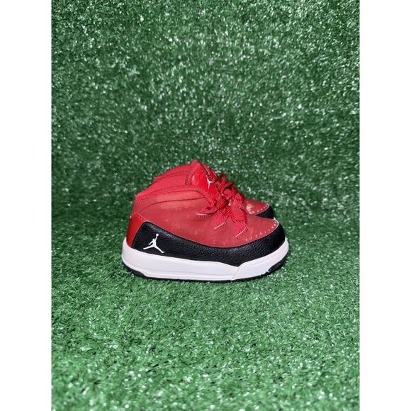 Nike Air Jordan Deluxe Red Suede Leather Walking Shoes Sneakers Toddler Size 6C - Picture 1 of 8
